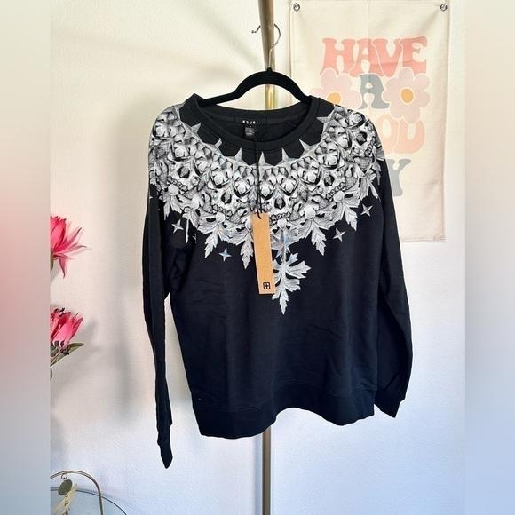 NWT - KSUBI Cult Crest Raglan Sweatshirt - Picture 1 of 5